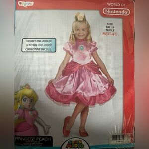 Toddler Girl Princess Peach Costume